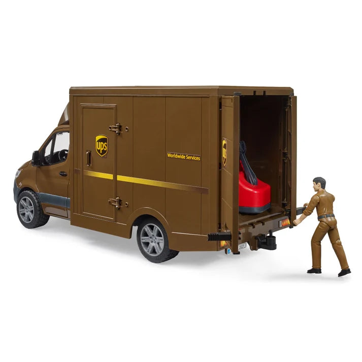 Furgoneta Mercedes Benz UPS Con Accesorios Escala 1:16