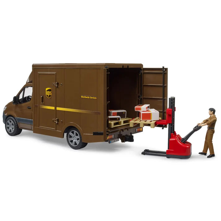 Furgoneta Mercedes Benz UPS Con Accesorios Escala 1:16