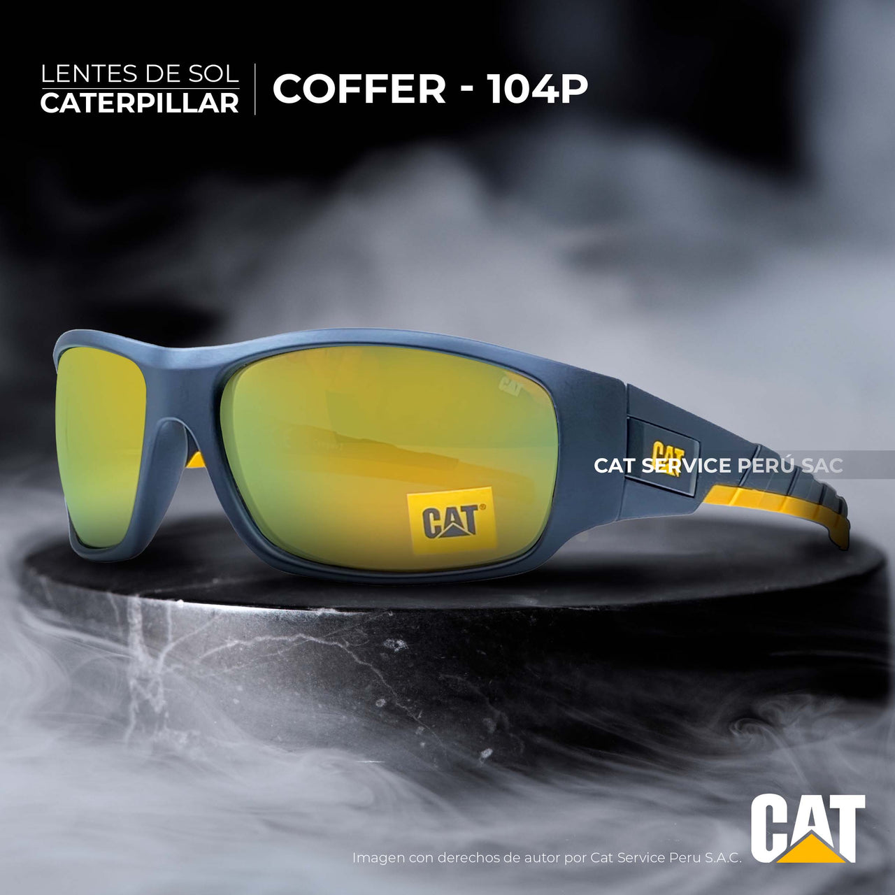 Lentes De Sol  CTS Coffer 104P Lunas Amarillas Polarizadas