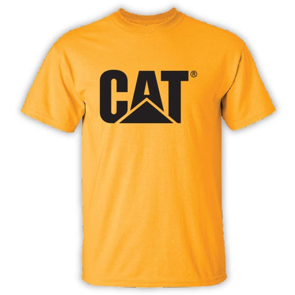 Yellow Polo Shirt With Black Logo 