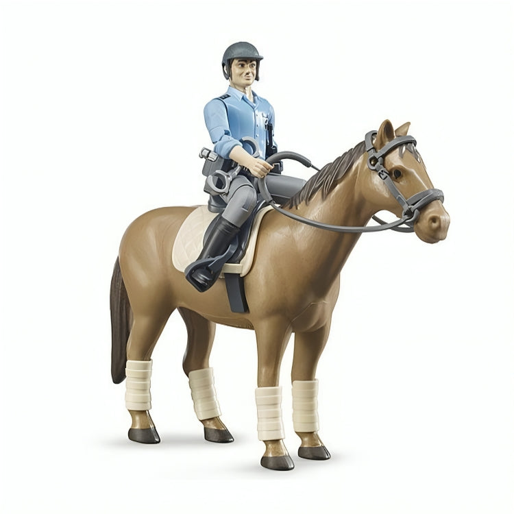 Set De Figuras Policía & Caballo Escala 1:16