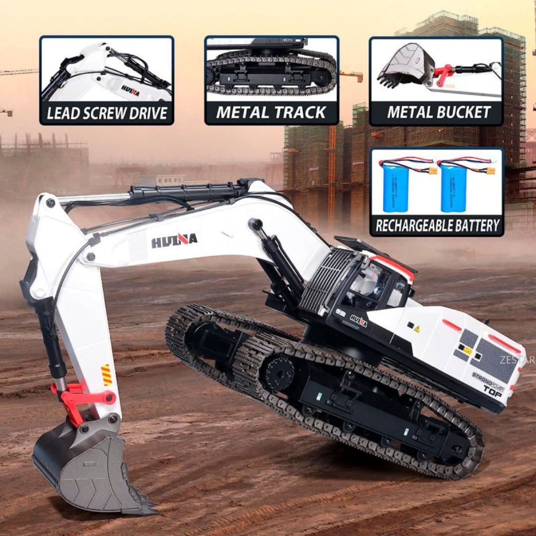 Excavadora De Orugas Control Remoto Huina Escala 1:14