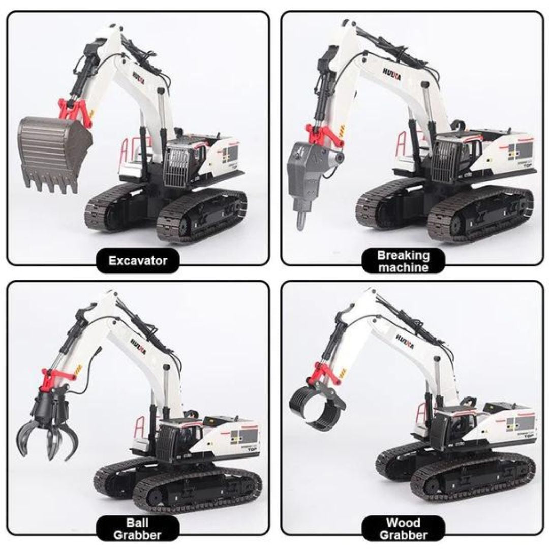 Excavadora De Orugas Control Remoto Huina Escala 1:14