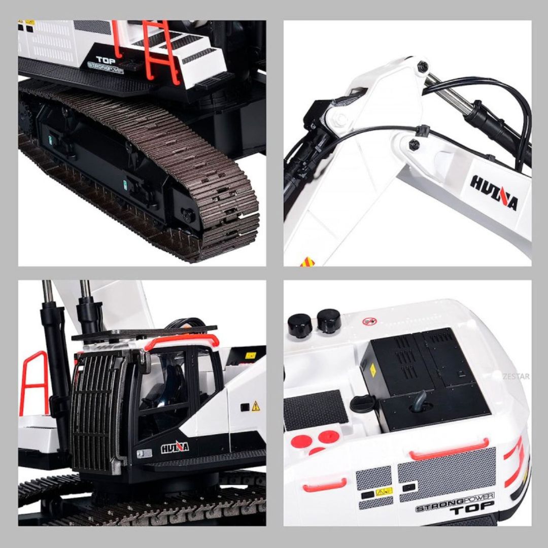 Excavadora De Orugas Control Remoto Huina Escala 1:14