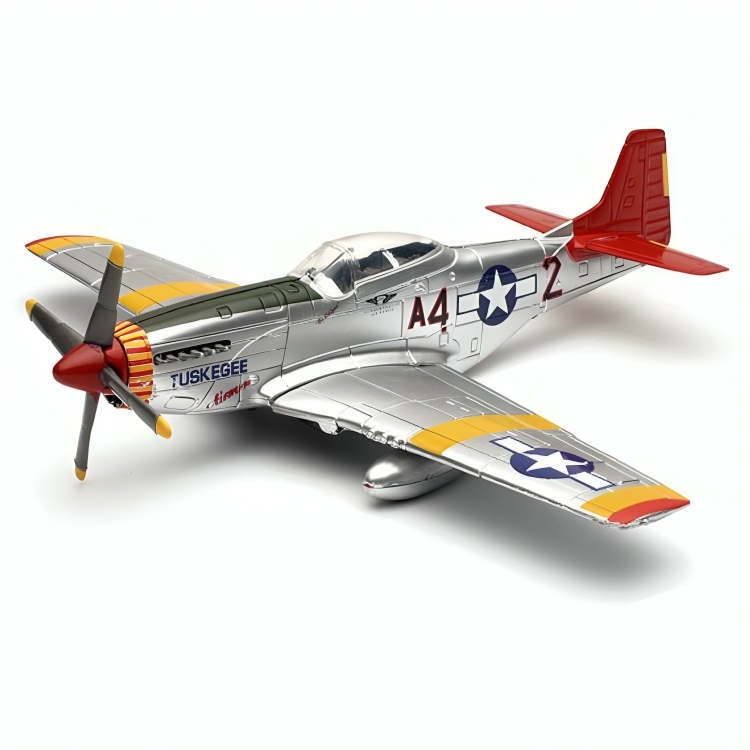 Avión De Combate Mustang P-51 Tuskegee Airmen Escala 1:48 (Armable)
