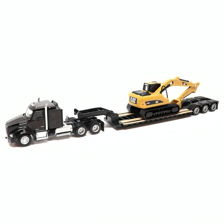 85600 Low Bed HX520 International &amp; Caterpillar 349F L XE Hydraulic Excavator 1:50 Scale