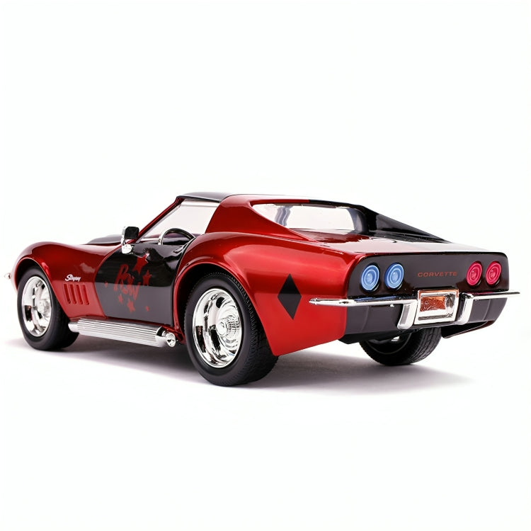 Auto Corvette Stingray Año 1969 & Harley Quinn Escala 1:24