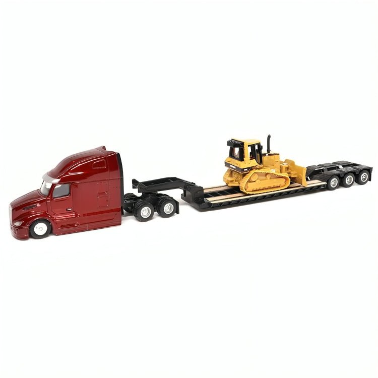 Cama Baja Peterbilt 579 & Tractor De Orugas D5M Escala 1:87