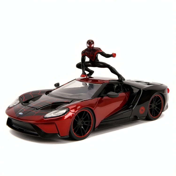 Auto Ford GT Año 2017 & Spiderman Miles Morales Escala 1:24
