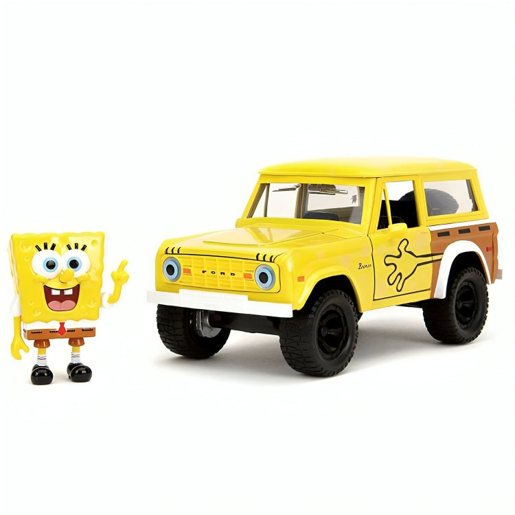 Auto Ford Bronco Año 1972 & Bob Esponja Escala 1:24
