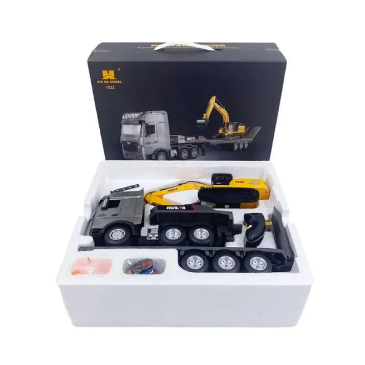 Camabaja & Excavadora Huina A Control Remoto Escala 1:18