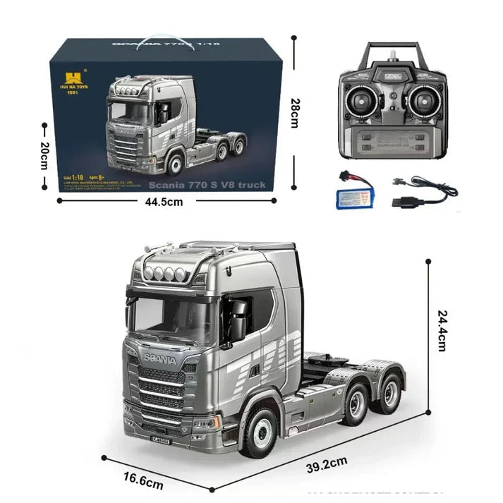Huina 1501 Camión Scania 770S a Control Remoto Escala 1/18
