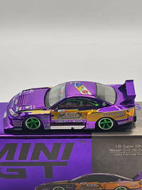 Thumbnail for Nissan S15 Silvia Super Silhouette #555 Drift Japan #576 1:64 Scale Exclusive Edition