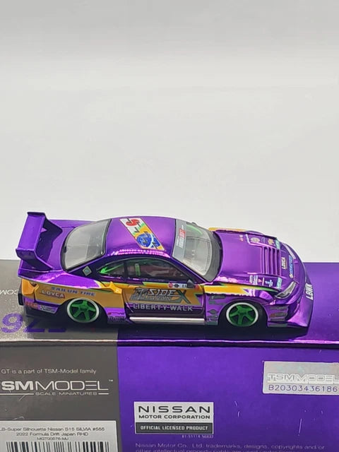 Nissan S15 Silvia Super Silhouette #555 Drift Japan #576 1:64 Scale Exclusive Edition