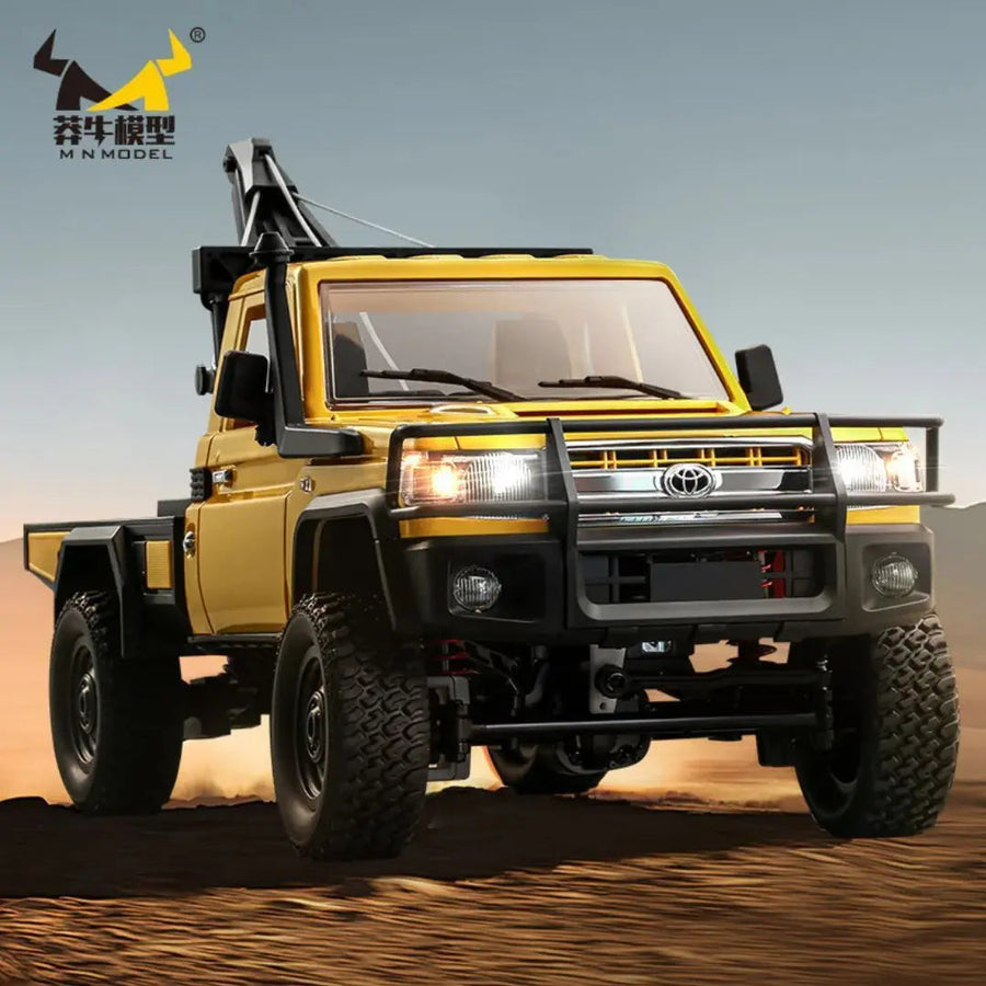 Auto Grúa Toyota Land Cruiser LC79 Pickup A Control Remoto Escala 1:12