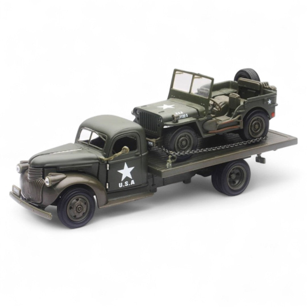 Camioneta Chevy Año 1941 Militar Escala 1:32