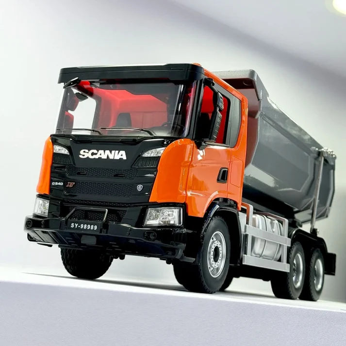 Volquete Scania Tolva De Metal A Control Remoto Escala 1:20