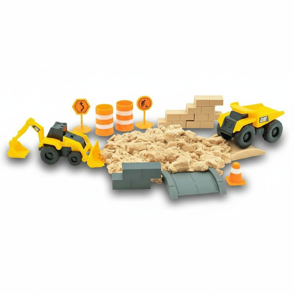 Set De Camión Minero & Retroexcavadora Caterpillar Para Niños