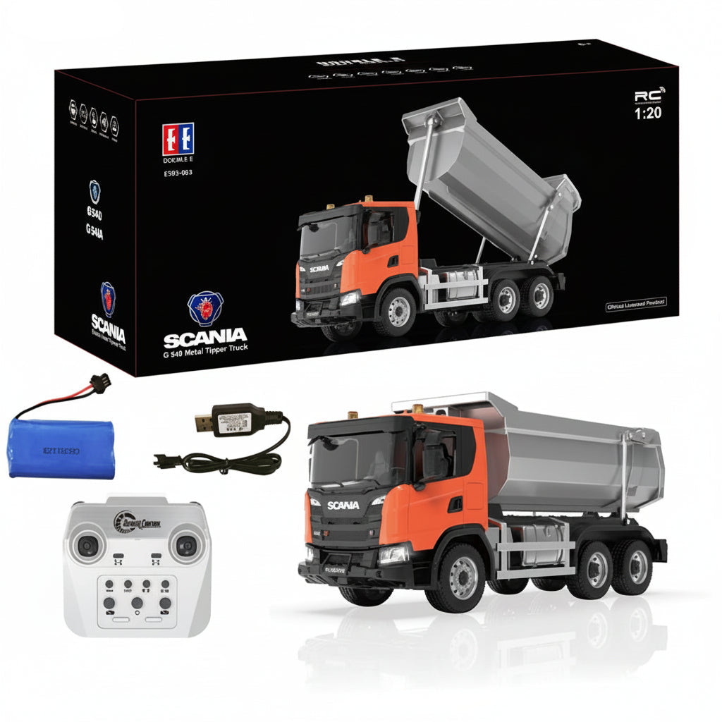 Volquete Scania Semi Metálico Escala 1/20