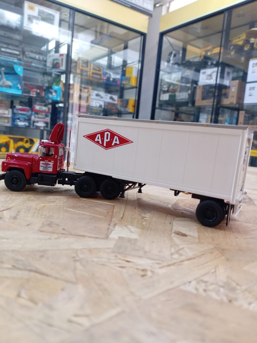 Mack R-Model Day Cab 28' APA Transport Trailer Scale 1:64 (Discontinued Model)