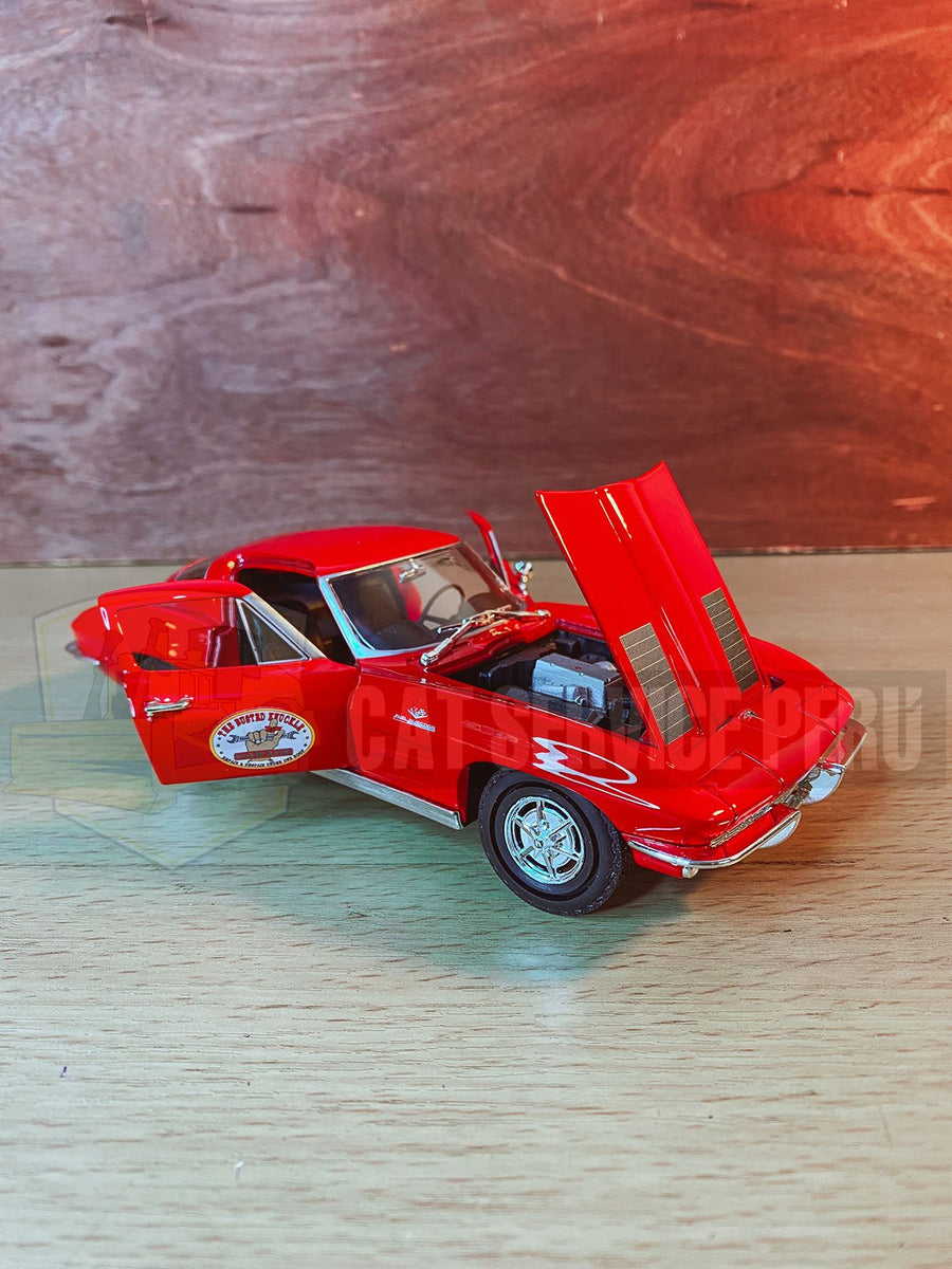 Auto Chevrolet 1963 Corvette Escala 1:24 (Modelo Descontinuado) - KATZER