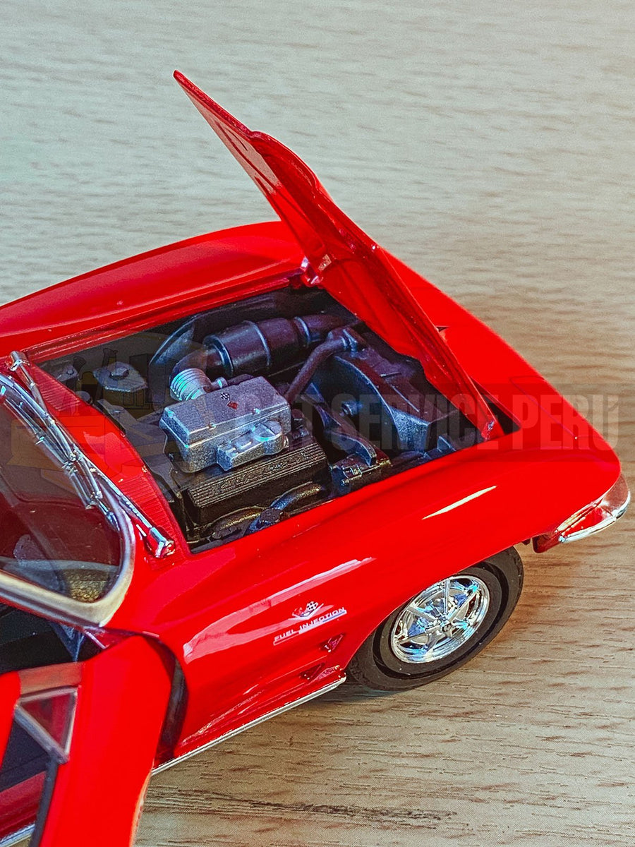 Auto Chevrolet 1963 Corvette Escala 1:24 (Modelo Descontinuado) - KATZER
