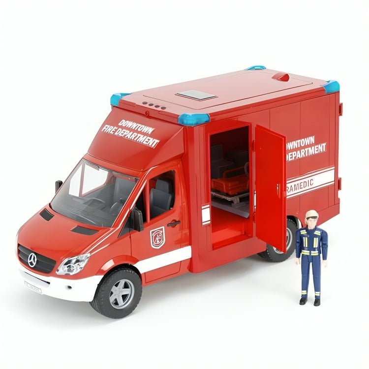 Auto De Bomberos Mercedes Benz & Conductor Escala 1:16 - KATZER