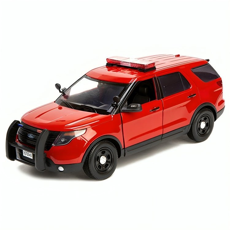 Auto De Polícia Ford Año 2015 Interceptor Fire Marshal Escala 1:18 - KATZER