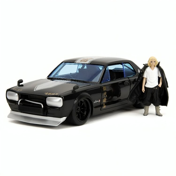 Auto Nissan Skyline GT - R Año 1971 & Mikey De Tokyo Revengers Escala 1:24 (Modelo Descontinuado) - KATZER