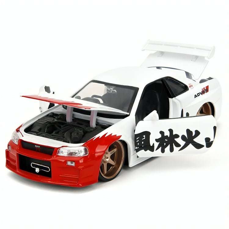 Auto Nissan Skyline GT - R R34 & Ryu Escala 1:24 - KATZER