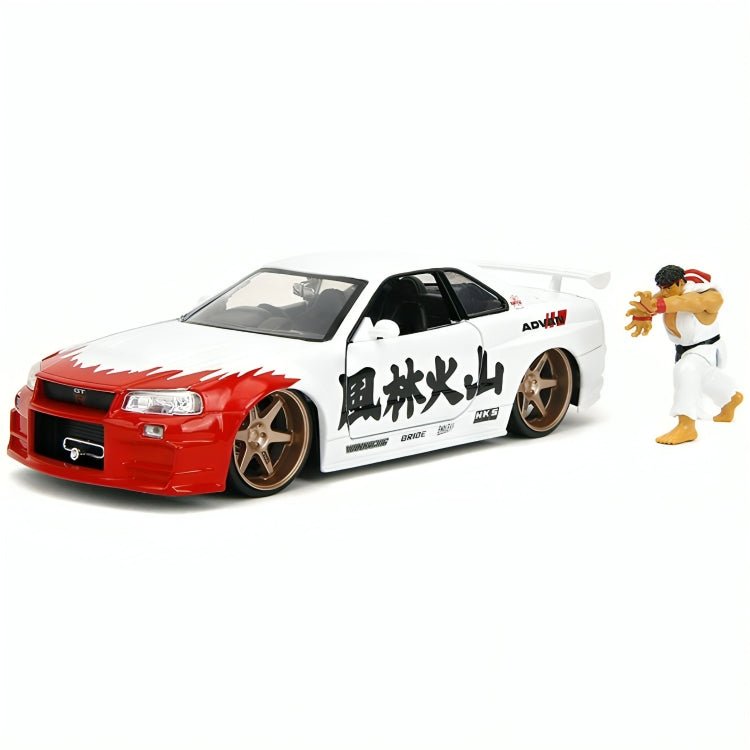Auto Nissan Skyline GT - R R34 & Ryu Escala 1:24 - KATZER
