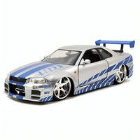 Thumbnail for Auto Nissan Skyline GT - R Rápidos & Furiosos 2 Escala 1:24 - KATZER