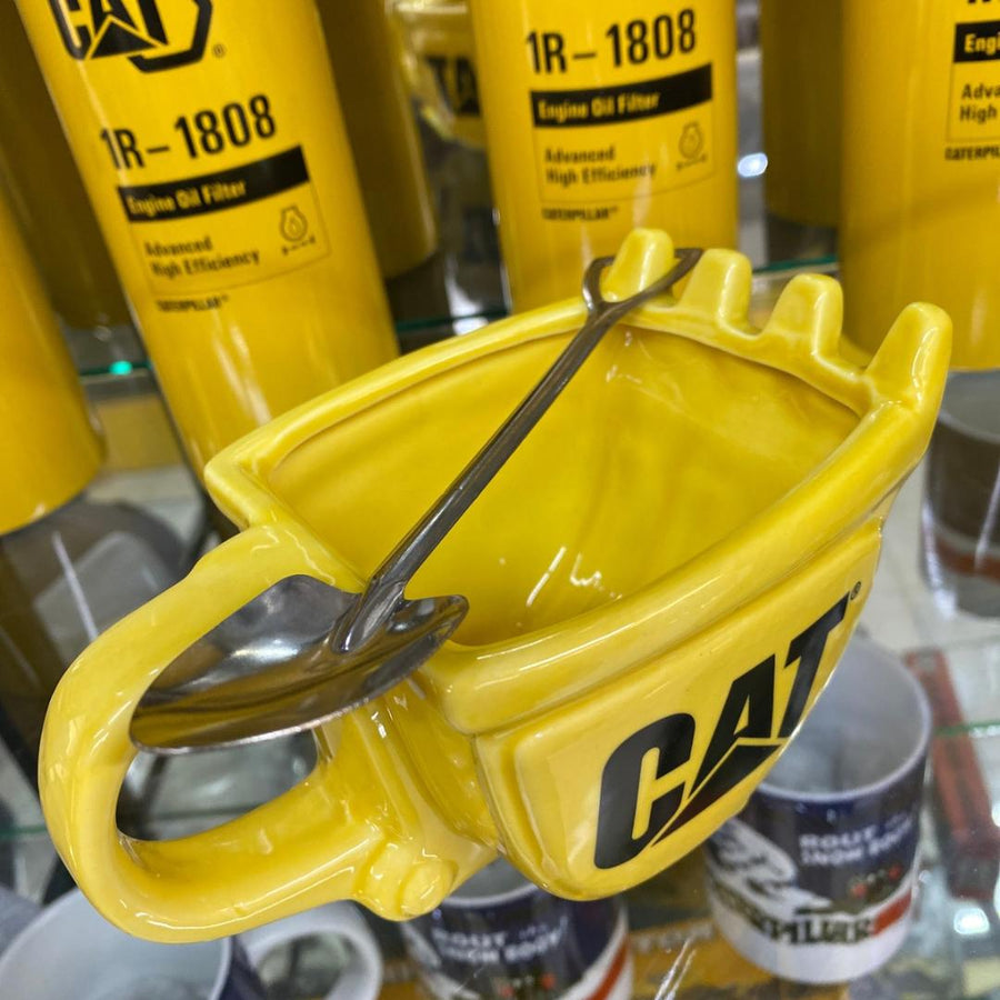 Taza Caterpillar En Forma de Cucharón - Amarillo