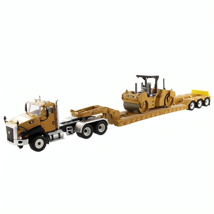 Cama Baja CT660 XL120 & Compactador De Asfalto CB - 534D XW Escala 1:50 - KATZER