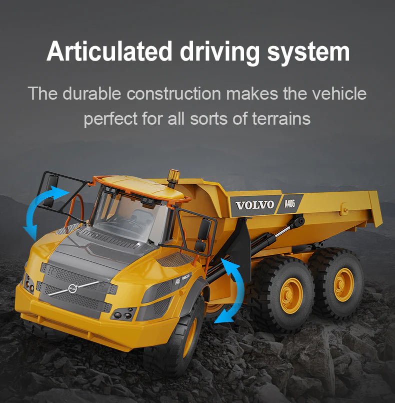 Camión Articulado Volvo A40G Control Remoto Escala 1:20 - KATZER
