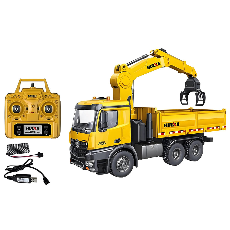 Camión Grúa Plataforma Control Remoto Escala 1:14 - KATZER