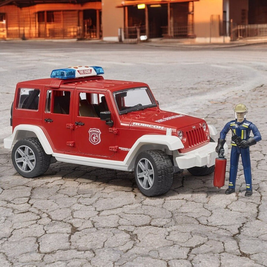 Camioneta De Bomberos Jeep Wrangler Rubicon Con Accesorios Escala 1:16 - KATZER