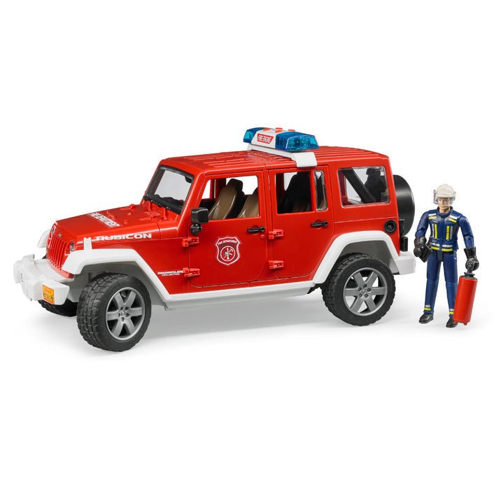 Camioneta De Bomberos Jeep Wrangler Rubicon Con Accesorios Escala 1:16 - KATZER