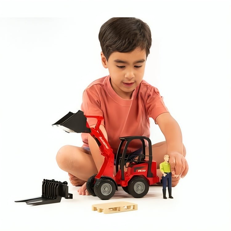 Cargador De Ruedas Schaffer 2034 Con Accesorios Escala 1:16 - KATZER