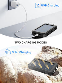 Thumbnail for Cargador Portátil Solar Kepswin De 38800 mAh, Batería Externa De 5 V/3,1 A, Cargador Rápido, Puertos Tipo C Con Linternas LED, perfecto Para Viajes De Camping - KATZER