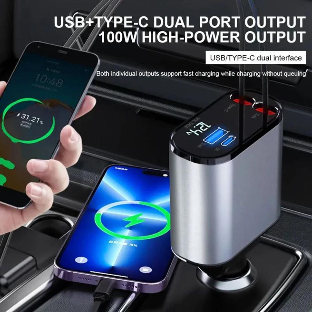 Cargador Universal Para Autos Tipo C/ Iphone - KATZER