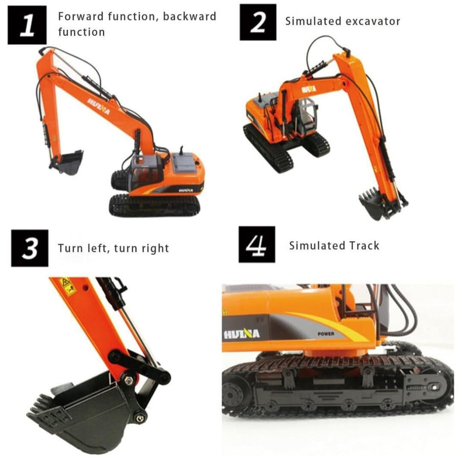 Excavadora De Orugas De Largo Alcance Huina Control Remoto Huina Escala 1:14 - KATZER