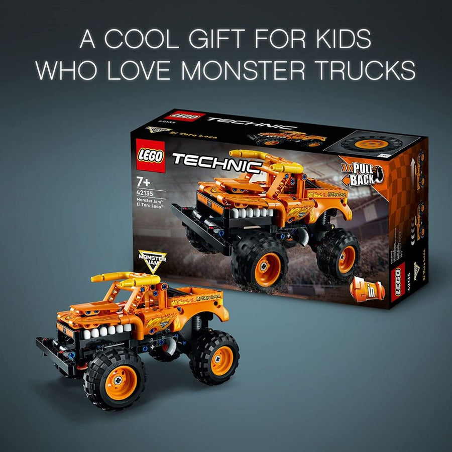LEGO Technic Monster Jam El Toro Loco & Auto Todoterreno Rock Racer 2 En 1 (247 Piezas) - KATZER