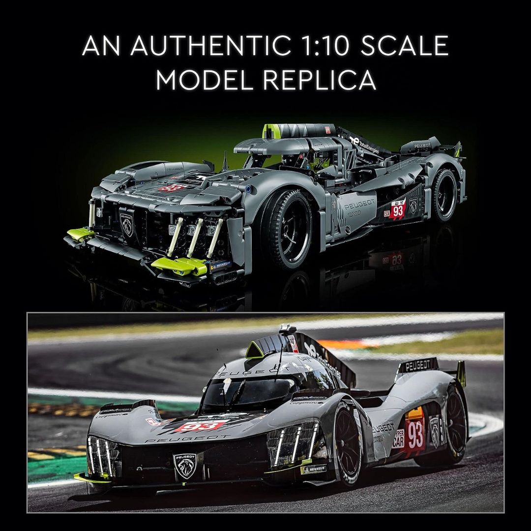 LEGO Technic Peugeot 9X8 24H Le Mans Hybrid Hypercar (1775 Piezas) - KATZER