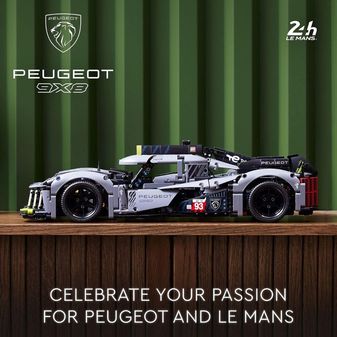 LEGO Technic Peugeot 9X8 24H Le Mans Hybrid Hypercar (1775 Piezas) - KATZER