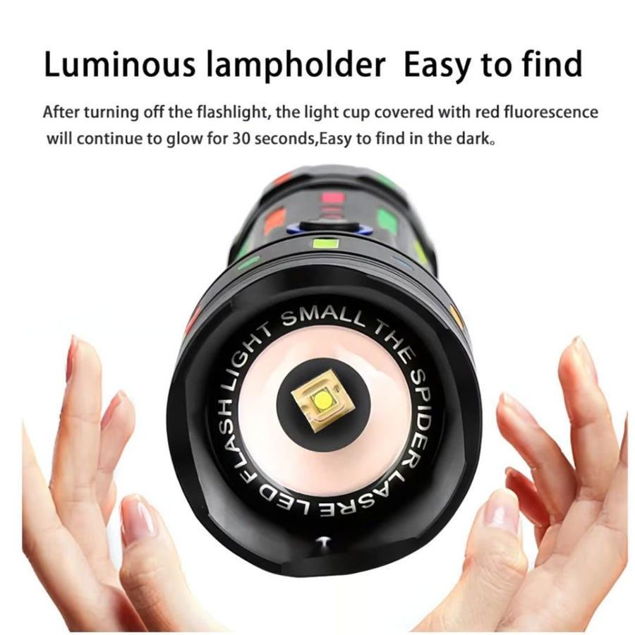 Linterna Led Profesional Recargable Alta Potencia 30W - KATZER