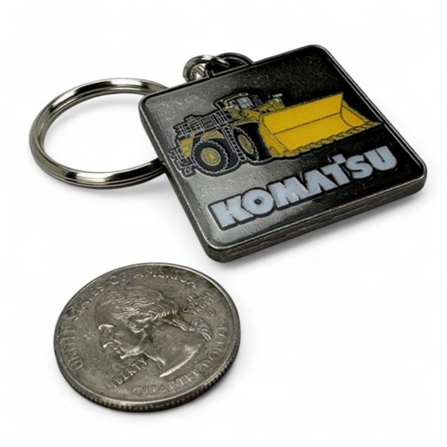 Llavero De Dos Caras Cargador De Ruedas & Tractor De Orugas Komatsu - KATZER