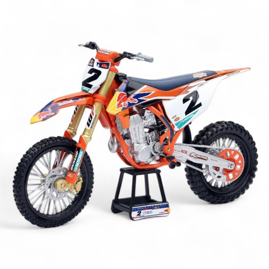Motocicleta Cooper Webb Red Bull KTM 450 SX - F 2019 Escala 1:10 (Modelo Descontinuado) - KATZER