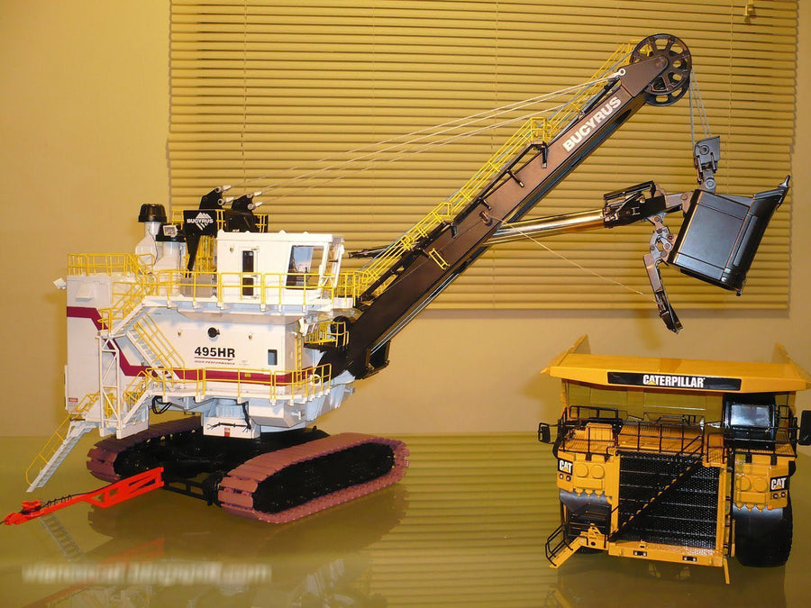 Pala Minera Bucyrus 495HR Escala 1:50 A Control Remoto (Modelo Descontinuado) - KATZER