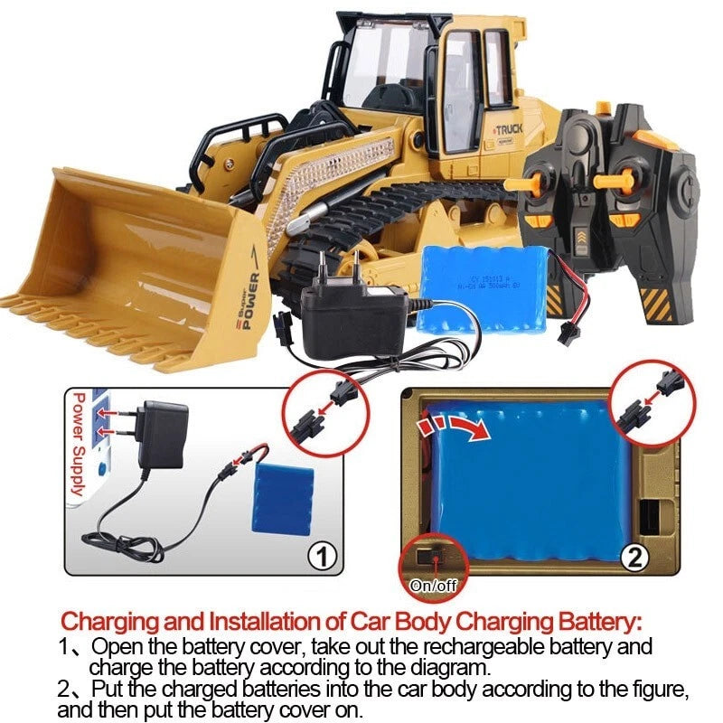 Cargador De Orugas Control Remoto Escala 1:16